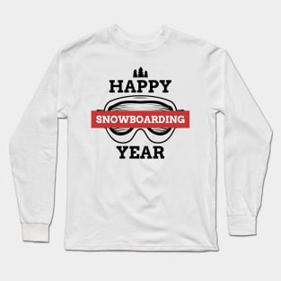 Happy Snowboarding Year Long Sleeve T-Shirt